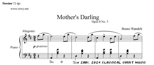 Thumb image for Mothers Darling Op 8 No 5