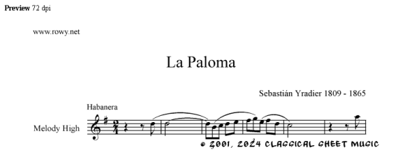 Thumb image for La Paloma H